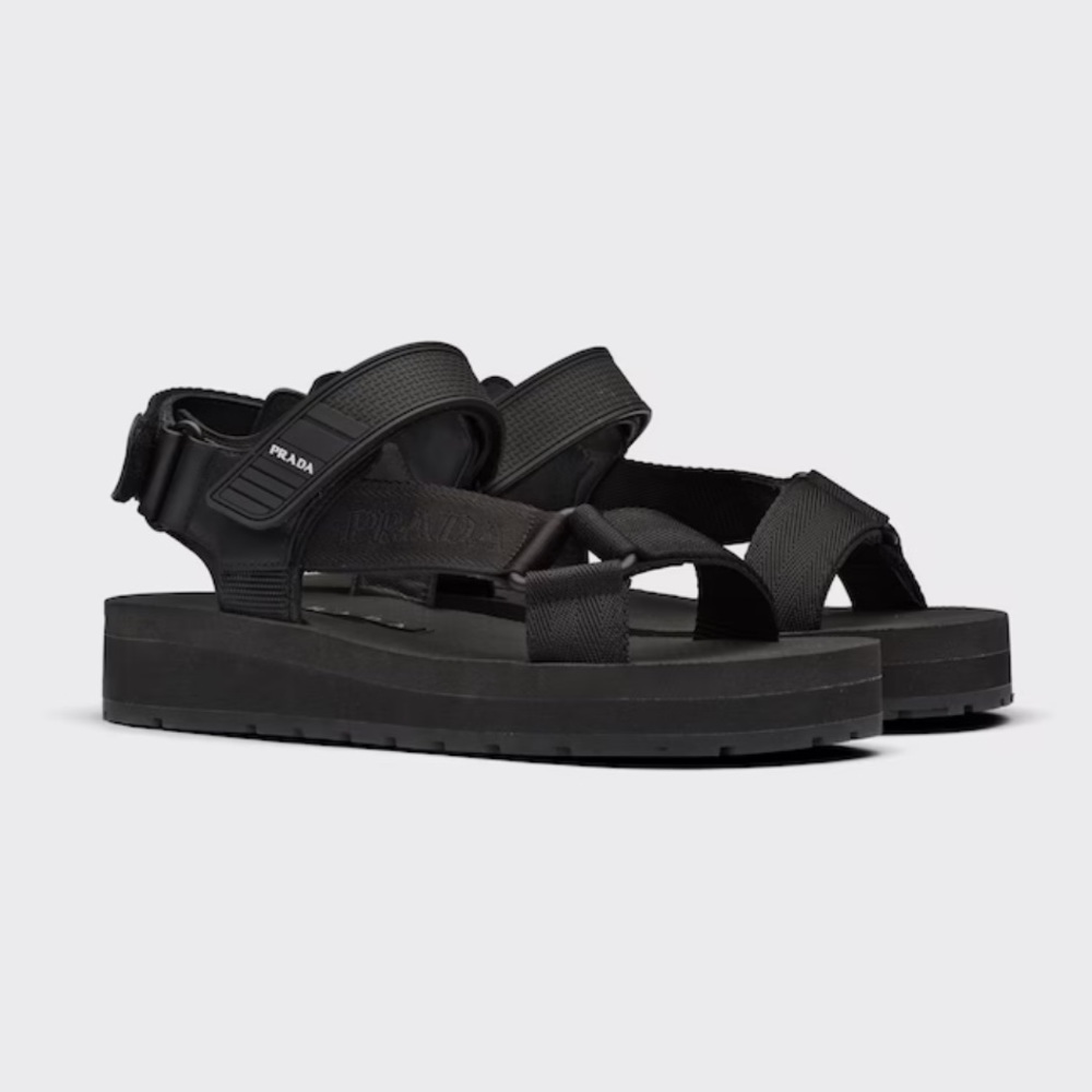 Prada Sporty Sandals 38.5 Eu.